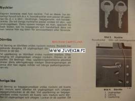 Saab V4 -instruktionsbok, käyttöohjekirja ruotsiksi
