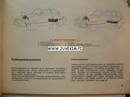 Saab V4 -huoltokäsikirja, käyttöohjekirja