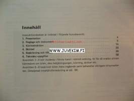 Saab V4 1969 -instruktionsbok, käyttöohjekirja, ruotsinkielinen