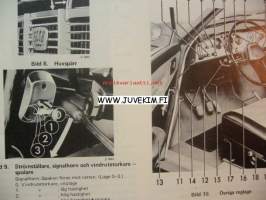 Saab V4 1969 -instruktionsbok, käyttöohjekirja, ruotsinkielinen