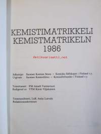 Kemistimatrikkeli - Kemistmatrikkeln 1986