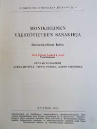 Monikielinen Väestötieteen sanakirja - suomenkielinen laitos