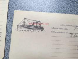 Höyrylaiva &quot;Fenno&quot; Turku-Nauvo 5.8.194? -konossomentti
