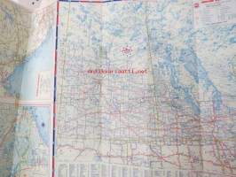 Western Canada and Alaska Highway - Points of interest and touring map / Chevron / RPM Motor oil