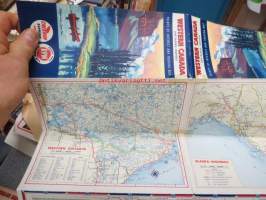 Western Canada and Alaska Highway - Points of interest and touring map / Chevron / RPM Motor oil