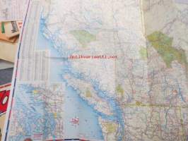 Western Canada and Alaska Highway - Points of interest and touring map / Chevron / RPM Motor oil