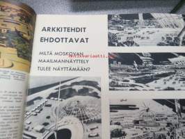 Neuvostoliitto 1961 nr 55; Tunti seitsenvuotissuunnitelmaa, Televisio tänään ja huomenna, Asioilla kaupungissa, Taidetta koteihin, Valko-Venäjän kippiautot,
