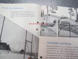 Gunnebo stängsel och stängselmaterial -tuoteluettelo aidoista ja porteista