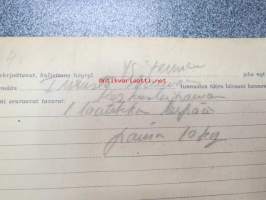 Höyrylaiva &quot;Fenno&quot; Turku-Nauvo 26.9.194? -konossomentti