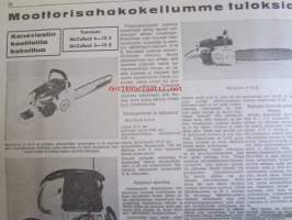 Koneviesti 1967 nr 6-7 -mm. Tanskalainen S-piikkiäes, Hydraulimoottori V, Kontu-Kasvinsuojeluruisku, Maatalouskoneita pohjoismaisilla messuilla, Korkean rehun