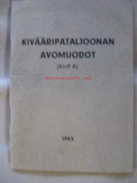 Kivääripataljoonan avomuodot 1953 -ohjesääntö