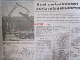 Koneviesti 1967 nr 25 -mm. Uusi metsätraktori sarjavalmistuksessa Valmet 310 B, Maatilojen keskeisestä yhteistoiminnasta elintarvikkeiden ja puun tuotannossa,