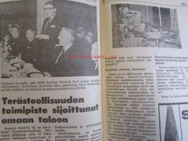 Koneviesti 1967 nr 25 -mm. Uusi metsätraktori sarjavalmistuksessa Valmet 310 B, Maatilojen keskeisestä yhteistoiminnasta elintarvikkeiden ja puun tuotannossa,