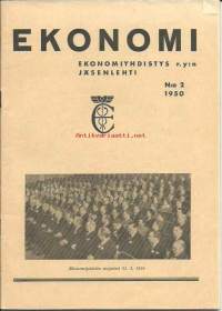 Ekonomi 1950 nr 2 - merenkulku ennen ja nyt, uuden Kauppakorkeakoulun juhla, käytännöllisiä huolintakysymyksiä,