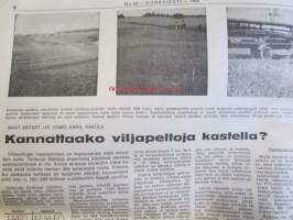 Koneviesti 1969 nr 22 -mm. Kuvasatoa Amerikan maatalouskoneista, Kannataako viljapeltoja kastella? Ajotaidon SM-kilpailut, Vakolan tiedote 9/69 (Ratkaisuja