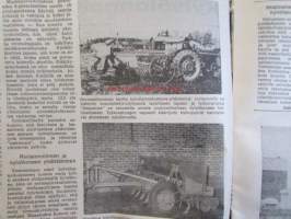 Koneviesti 1969 nr 22 -mm. Kuvasatoa Amerikan maatalouskoneista, Kannataako viljapeltoja kastella? Ajotaidon SM-kilpailut, Vakolan tiedote 9/69 (Ratkaisuja