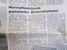 Koneviesti 1969 nr 23 -mm. Maan ensimmäinen osuusnavetta, Navettaorjuus poistettu Oravaisissa, Säiliösiilot, Säiliösiilot tarkastettavana, Suuryritys ilman