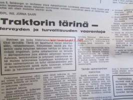 Koneviesti 1969 nr 24-25 -mm. Dieselmoottori, Traktorin tärinä - terveyden ja turvallisuuden vaarantaja, Traktorin tärinä - terveyden ja turvallisuuden