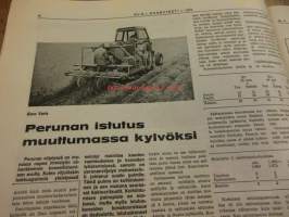 Koneviesti 1972 / 9.26.4.1972 -sis. mm. seur. artikkelit / kuvia. Kärpät kestotestissä.Traktorin perävaunuja.Poromies Paadar ja porot.Pyörätraktorin