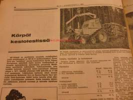 Koneviesti 1972 / 9.26.4.1972 -sis. mm. seur. artikkelit / kuvia. Kärpät kestotestissä.Traktorin perävaunuja.Poromies Paadar ja porot.Pyörätraktorin