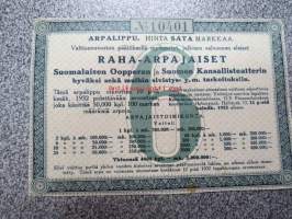 Raha-arpa, Raha-arpajaiset kesäkuu 1932 nr 10401