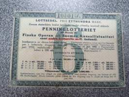 Raha-arpa, Raha-arpajaiset kesäkuu 1932 nr 10401