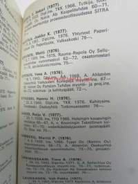 Suomen Paperi-insinöörien Yhdistys kuvamatrikkeli - Finska Pappersingeniörsföreningen bildmatrikel 15.12 1977