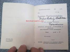 Suomen Postiljooniyhdistyksen jäsenkirja, Vieno Laaksonen, Turku