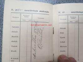 Suomen Postiljooniyhdistyksen jäsenkirja, Vieno Laaksonen, Turku