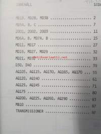 Volvo Penta &quot;Mec Check&quot; Manual -Katso mallikohtaiset tekniset tiedot kuvasta