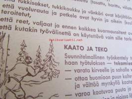 Metsätyöntekijä turvallisuus takaa toimeentulosi