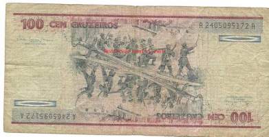 Brasilia 100 Cruizeiros  1981-84 - seteli