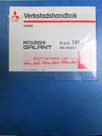 Mitsubishi  Galant - Verkstadshandbok chassi Fr.o.m. 1993 års modell, Pub. Nr PWDW9216 Vol.1, Katso kuvasta tarkemmin sisällysluettelo.