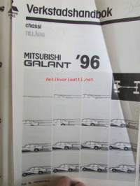 Mitsubishi  Galant - Verkstadshandbok chassi Fr.o.m. 1993 års modell, Pub. Nr PWDW9216 Vol.1, Katso kuvasta tarkemmin sisällysluettelo.