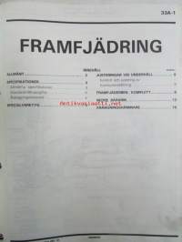 Mitsubishi  Galant Hatchback - Verkstadshandbok 1987 --&gt; Katso kuvasta tarkemmin sisällysluettelo.
