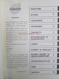 Volvo kuorma-autojen korjaamokäsikirja L 420 - L 430, Katso kuvista tarkempi sisällysluettelo