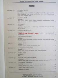 Perkins Diesel Engines Spare parts list to Four 99, Commencing engine number 7000251  -dieselmoottoreiden varaosaluettelo