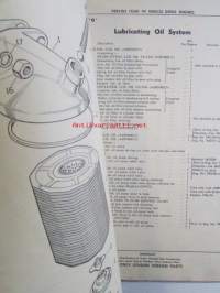 Perkins Diesel Engines Spare parts list to Four 99, Commencing engine number 7000251  -dieselmoottoreiden varaosaluettelo
