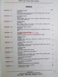 Perkins Diesel Engines Spare parts list to 4.236 Vehicle engine -dieselmoottoreiden varaosaluettelo