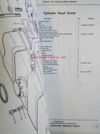 Perkins Diesel Engines Spare parts list to 4.236 Vehicle engine -dieselmoottoreiden varaosaluettelo