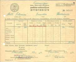 Ottotodiste  Valtion Viljavarastolle luovutettavan pakko-ottoviljan - siemenviljaa 1942  Pomarkku