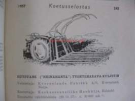 Koetusselostus Deutz dieseltraktori malli 30 PS(F2L 514/53),13 s.Wright polttomoottorisaha malli GS - 218,5s.Hoysvans (Heinähäntä) työntöharava