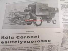 Koneviesti 1967 nr 24 -mm. Isäntäkoulutus ennakkohuolto ja leikkuupuimuri, Ennakohuoltoon tutustumassa, Agronomien maatilataloudellisilla neuvottelupäivillä