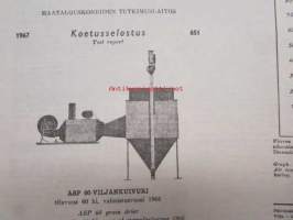 Koneviesti 1967 nr 18 -mm. Tilakohtainen koneellistaminen, Viljakuivaamisen paloturvallisuuteen liian vähän huomiota, Maatalousnäyttelyt - Show business