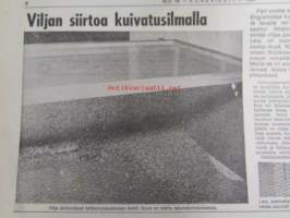 Koneviesti 1967 nr 16 -mm. Viljan siirtoa kuivatusilmalla, Perheviljelmien kotieläintalouden koneellistamisesta, Keskittymisilmiöitä kansainvälisessä