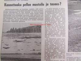 Koneviesti 1967 nr 16 -mm. Viljan siirtoa kuivatusilmalla, Perheviljelmien kotieläintalouden koneellistamisesta, Keskittymisilmiöitä kansainvälisessä
