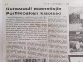 Koneviesti 1967 nr 16 -mm. Viljan siirtoa kuivatusilmalla, Perheviljelmien kotieläintalouden koneellistamisesta, Keskittymisilmiöitä kansainvälisessä