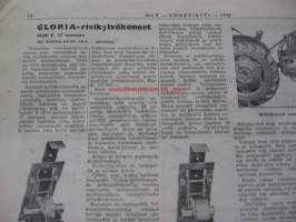 Koneviesti 1958 / 9, 7.5.1958 sis. mm. seur. artikkelit / kuvat; Perämoottorivenettä rakentamaan, Thermaenius ST 256, DT-1§4, karhekokoooja, Olkipoika, Wright,