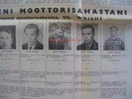 Koneviesti 1958 / 9, 7.5.1958 sis. mm. seur. artikkelit / kuvat; Perämoottorivenettä rakentamaan, Thermaenius ST 256, DT-1§4, karhekokoooja, Olkipoika, Wright,