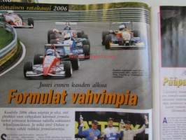 Vauhdin Maailma 2006 nr 5 -mm. Rata-SM 2006. F1-MM San Marino. GP2 Valencia ja Imola. Formula Renault Englanti. DTM Saksa. WTCC 2006. IRL ja CCWS -ratasarjat.